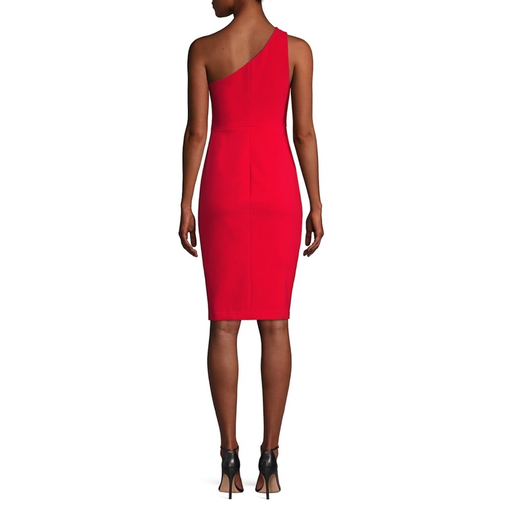 NWT Likely Red One Shoulder Cutout Lisette Dress - Picture 5 of 15